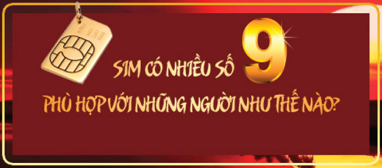 Sim điện thoại nhiều số 9 hợp phong thuỷ với người mệnh mộc