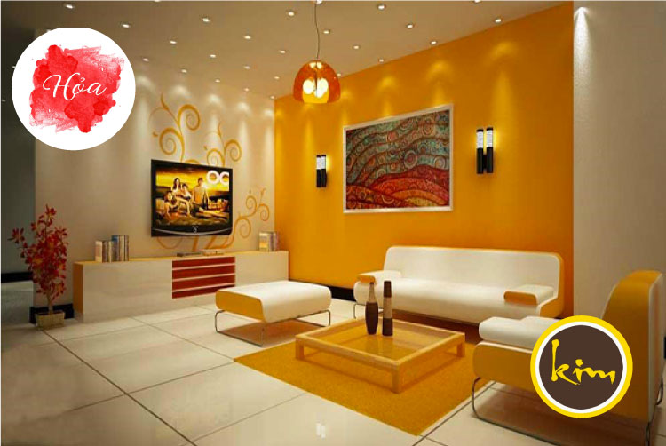 Màu sơn nhà cho Vợ chồng mệnh Hỏa và mệnh Kim