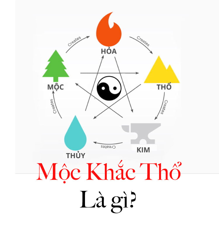 Mộc khắc Thổ ở đây được hiểu là mệnh Mộc sẽ ảnh hưởng, tác động không tốt đến mệnh Thổ