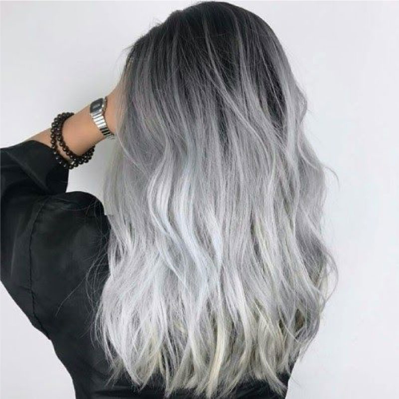 Mệnh Kim nhuộm tóc màu xám khói